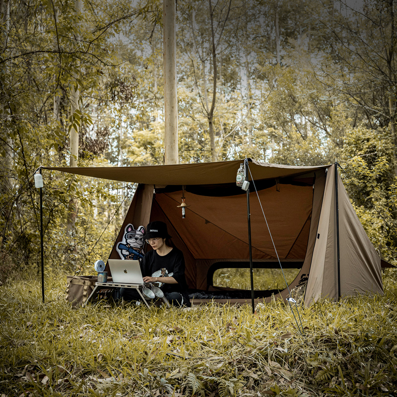 TC Cotton thickness of a Super Shelter with support pole camping tent outdoor camping net sun protection and mosquito ventilation