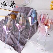 High cup high angle red wine glass ins wind Nordic drinking cup goblet cute glass wine glass girl