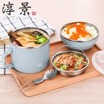 Japanese lunch box boys large capacity high school students Queen middle school students anti-scalding boxes oversized double insulation lunch box