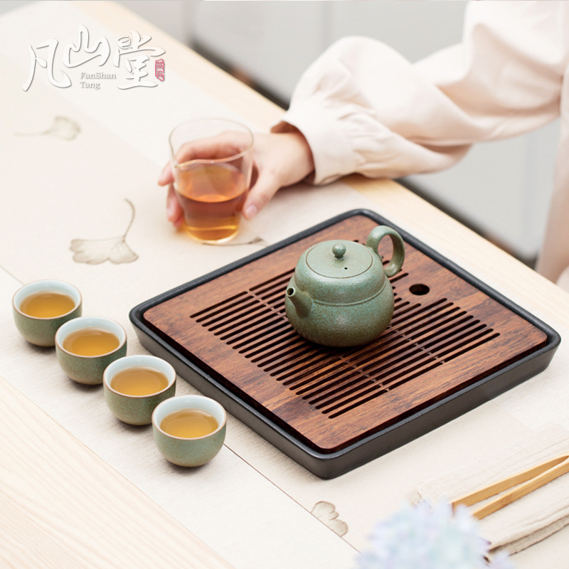 Day Style Coarse Pottery Kung Fu Tea Set Group Office Household Brief Teapot Tea Cup Tea Tray Whole of ceramic tea maker