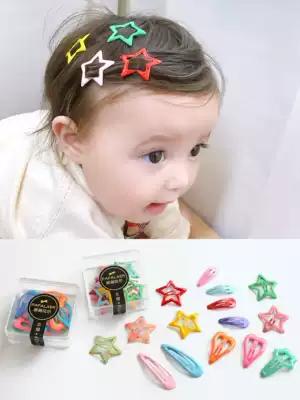 Baby clip drip oil BB clip Korean version of children Joker candy color baby banghai broken hair side clip girl hair accessories