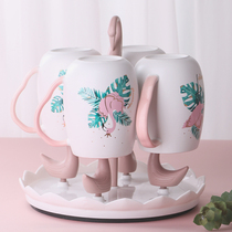 Cup rack Drying cup rack Household storage glass tray for tea cups Coffee pylons Creative Mark storage drain cup