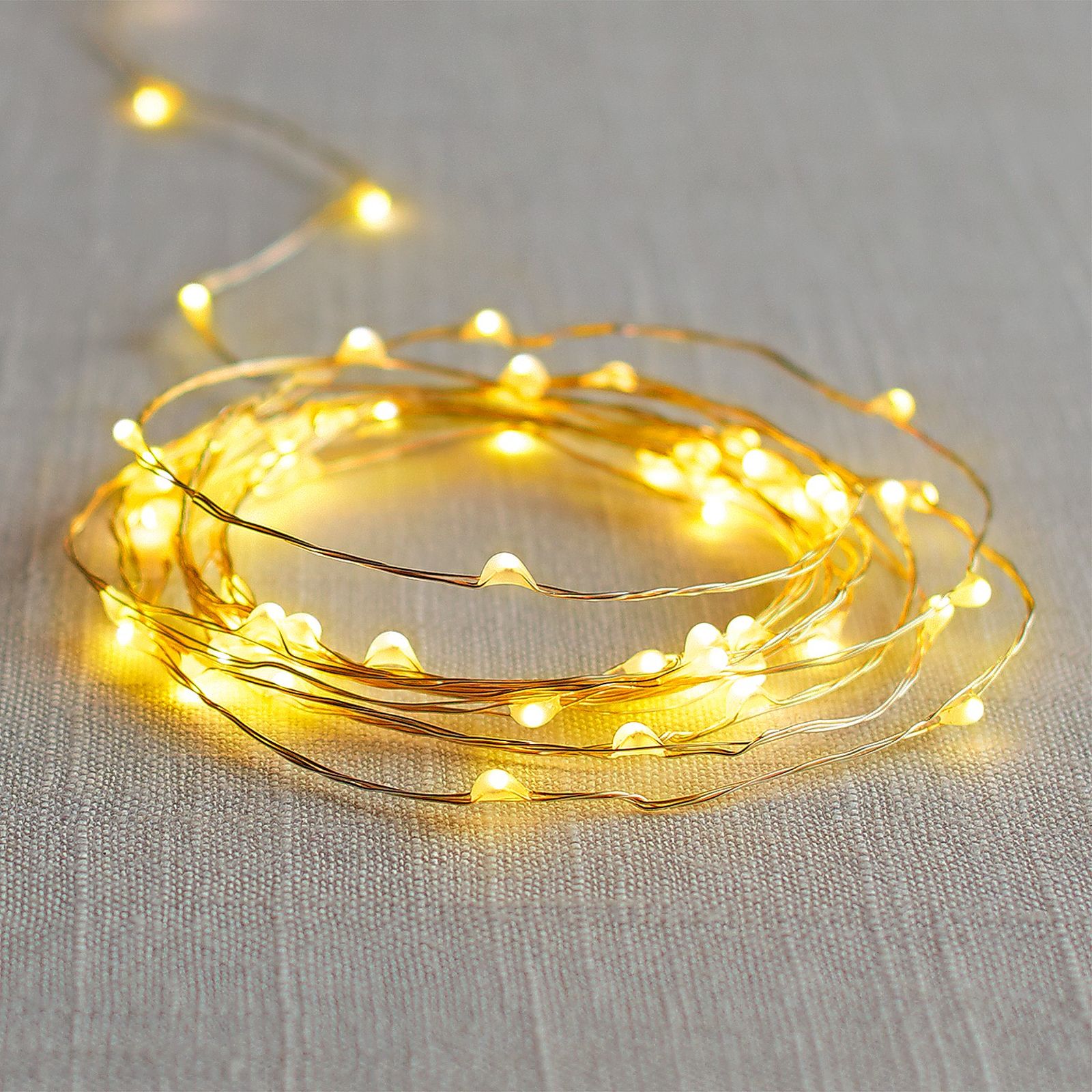 LED light button battery copper wire waterproof small string light color light flashing star light gift box small lamp New Year decoration