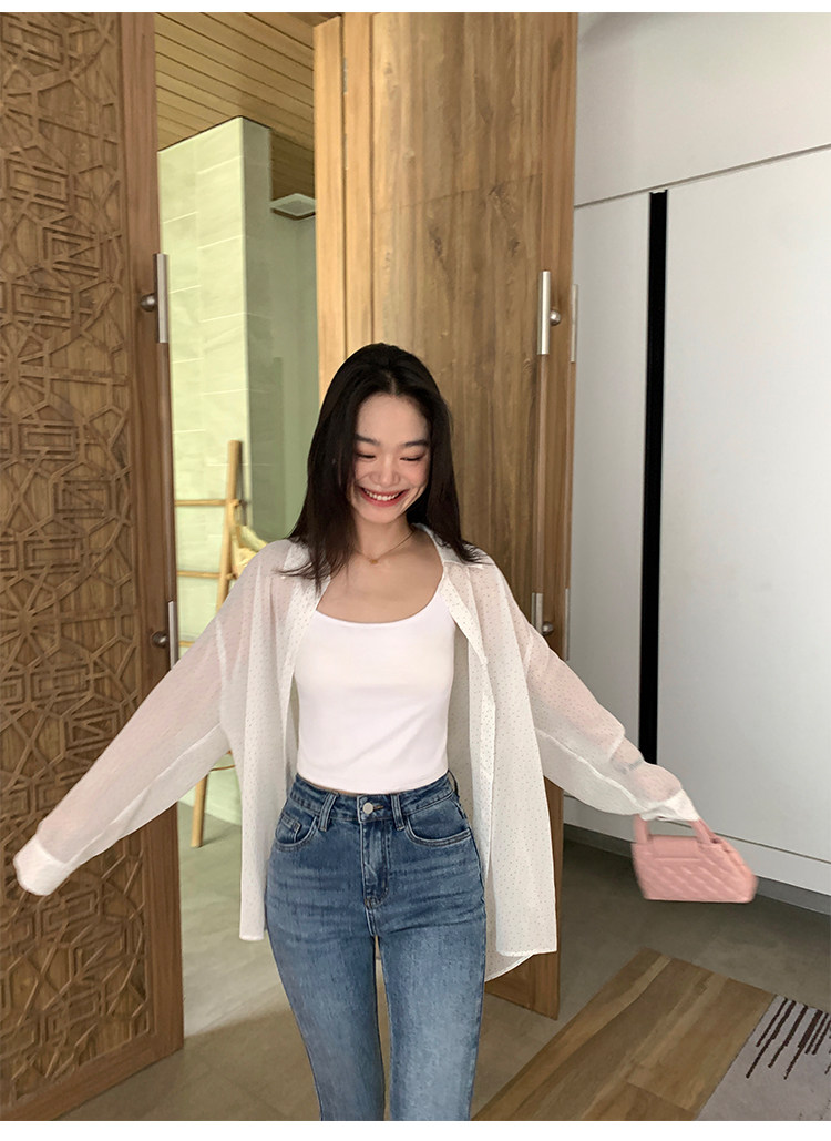 Топы/майки pusumede 白色针织吊带小背心女带胸垫外穿短款内搭美背无袖上衣