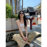 pusumede Джинсы, штаны для отдыха, высокая талия, свободный прямой крой