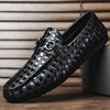 Winter Breathable Loafers for Men, Slip-On British Casual Leather Shoes, Soft-Soled Versatile Loafers for Young People