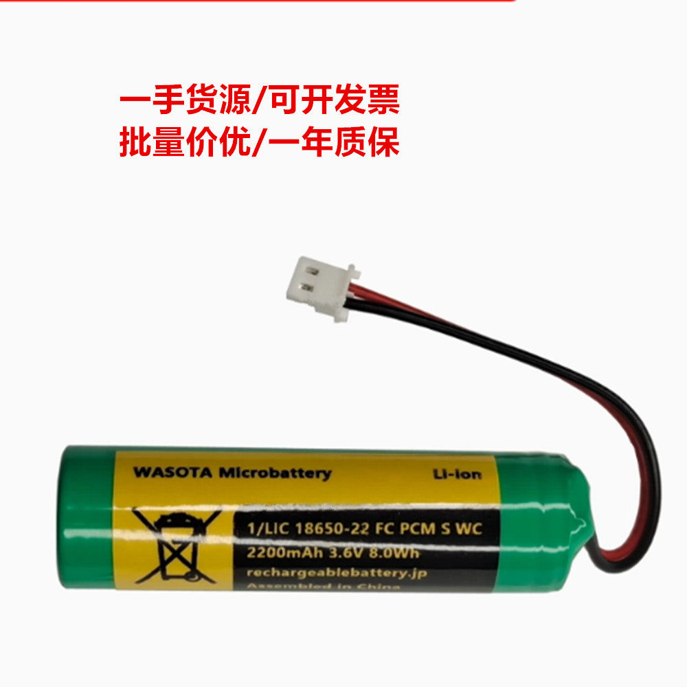 2200mAh 3.6v 8.0Wh 1/LIC18650-22 FC PCM S WC Microbattery