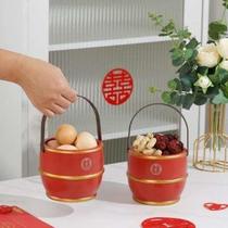 Newlyweds get married descendants bucket wedding supplies decorations wedding room ceramic descendants treasure bucket mothers family dowry red wedding bucket