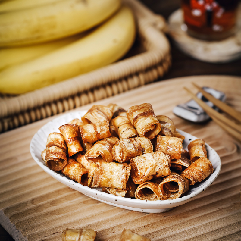 Afternoon Meow Carbon Baking Net Red Banana Crisp Rolls Winter Yin pepper Salt Smell Banana Water Fruit Slices Banyana Dry Snack 130g