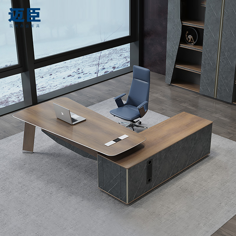 Maichen Personality Manager Desk Office Desk Modern Simple Boss Desk Middle Class Desk Single Executive Desk Light Luxury Executive Desk