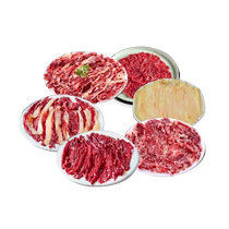 Authentic Chaoshan beef hotpot ingredients freshly cut beef set tender meat Diaolong Snowflake fatty beef slices beef rolls