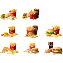 McDonalds three-piece set of 8 choose 1 single meal coupon chicken steak fries cola set nationwide redemption coupon