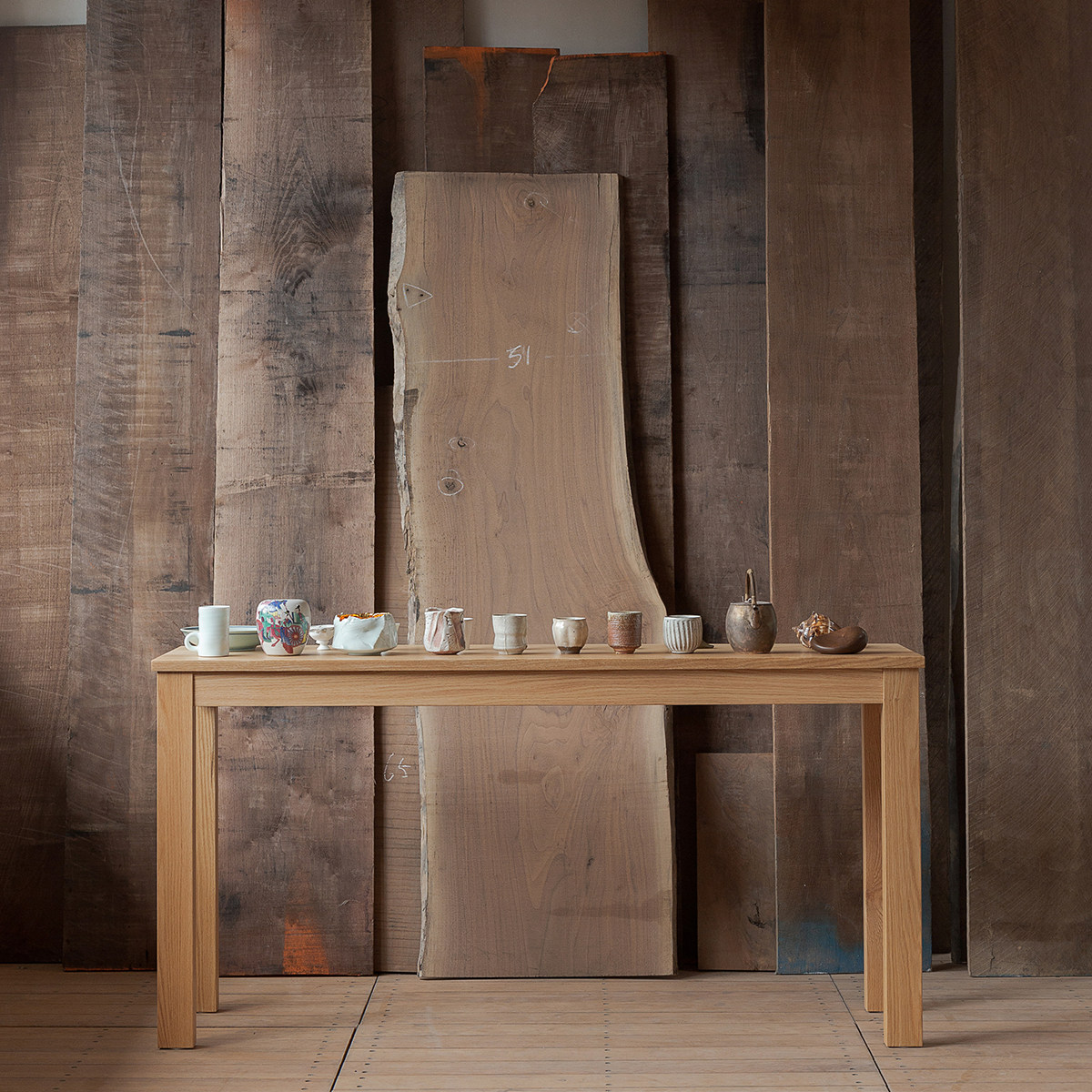 Log Desk Black Walnut Wood Slim Narrow Side Table Sofa Leaning Against Wall Students Nordic Wind Small Table Xuan Guan Red Oak Desk