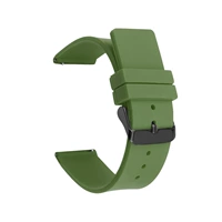 Пряжка в стиле милитари, зелено-черная, с серьгами.