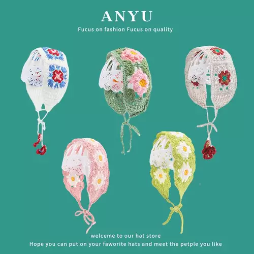 Осенняя брендовая милая трикотажная повязка на голову ручной работы, трикотажный аксессуар для волос, платок, шарф