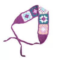 Сиреневая этническая повязка на голову, этнический стиль