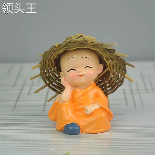 Автомобильные украшения соломенная шляпа Четыре женщины производители монахи Прямые продажи смол ремесло ремесло