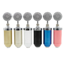 Factory direct supply BM-8000 small bottle condenser microphone external sound card computer microphone network karaoke shouting wheat