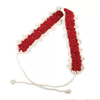 Джиу красный рис Край [бабочка для волос]