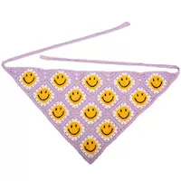 Фиолетовый [Smile Face Triangle Scarf]