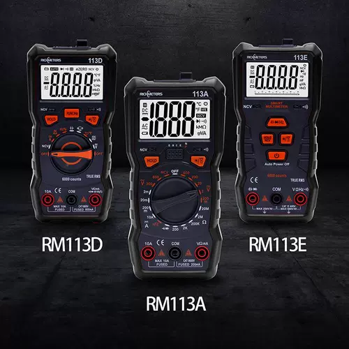 Цифровой интеллектуальный мультиметр RICHMETERS 6000 с цифровым дисплеем RM113D, портативный с магнитом