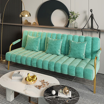 Living room Small family style fabric sofa Modern minimalist light extravagant Nordic small sofa net red with single double simple sofa