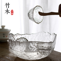 Day Style Glass Tea Washing water vat Large Extra large washing tea cup basin Home washed tea set Tea Road Accessories Fruit Bowl tray