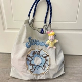 Японский нейлоновый шоппер, сумка на одно плечо, сумка через плечо, с вышивкой