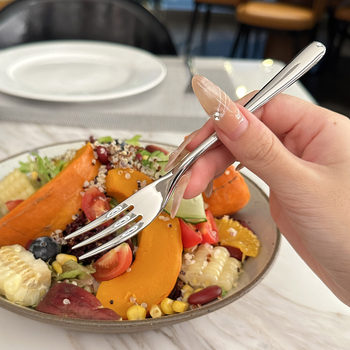 18/10 stainless steel fruit fork dessert cake fork