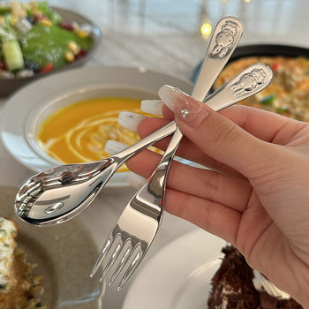 18/10 stainless steel children's spoon fork