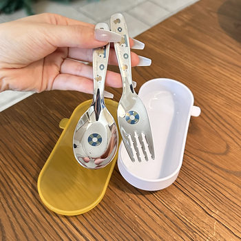 304 stainless steel food spoon fork ingot spoon set