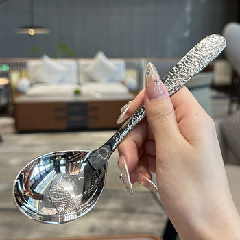18/10 stainless steel round head more eating spoon