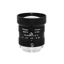 SHL Shunhuali HD 5 million pixel machine vision fixed focus 5MM 8MM 12MM 16MM industrial camera camera surveillance lens manual aperture C-mount 2 3