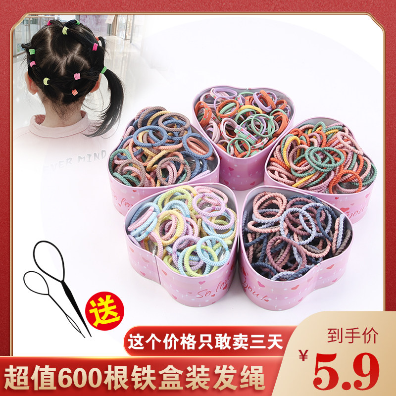 Baby za hair leather gluten without injury child cute baby thumb rubber gluten hair ring baby trumpet hair ring female