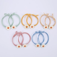 Резинки для волос 008 «Белая ромашка» 10 шт.