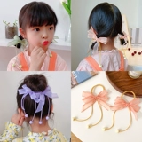 Заколка для волос для принцессы с бантиком, аксессуар для волос, детская резинка для волос