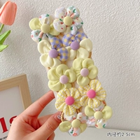 Желтый комплект, в цветочек, 10 шт