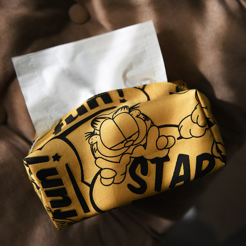 Autumn send fabric tissue box bedroom simple modern tissue toilet paper box cartoon cute girl tissue paper set INS