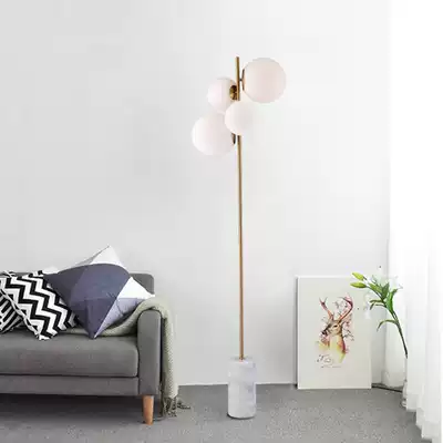 Wanjian floor lamp Nordic ins style simple modern study creative decoration living room round ball bedroom vertical table lamp