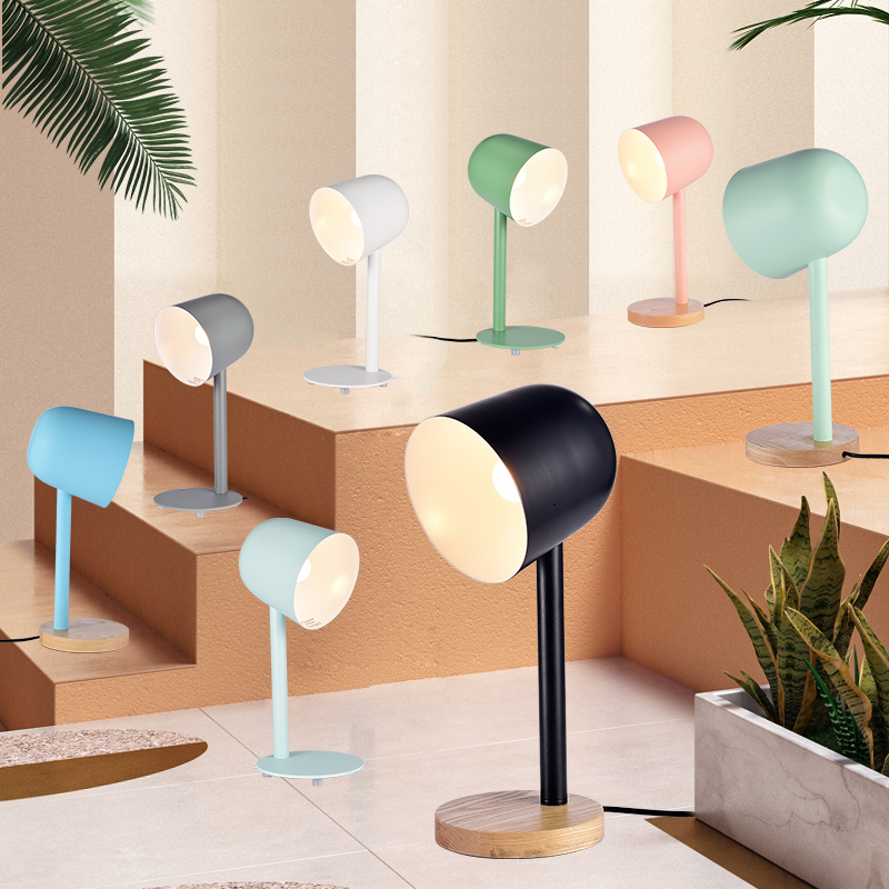 ten thousand FIRM NORDIC MINIMALIST CREATIVE MODERN BED HEAD LAMP BOOK HOUSE EYE CARE STUDENT INN WIND MACARON TABLE LAMP