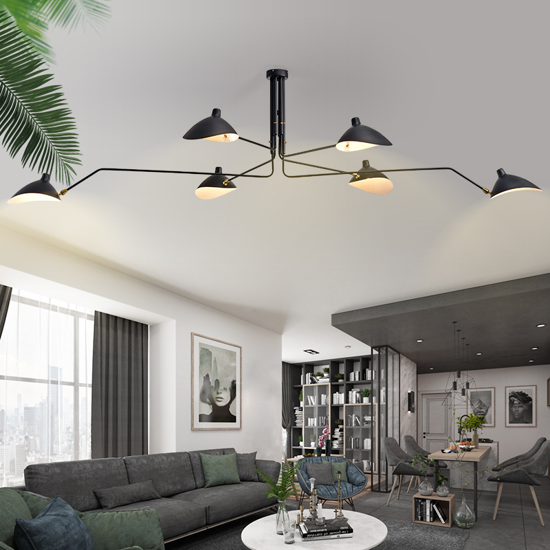 ten thousand FIRM CREATIVE SWING LONG POLE CEILING LAMP DESIGNER DUCKBILL MODERN INDUSTRIAL STYLE BEDROOM DINING ROOM CHANDELIERS