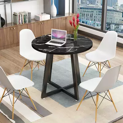 Conference reception negotiation table and chair combination meeting guest leisure table small round table sample House exhibition center office rest area balcony