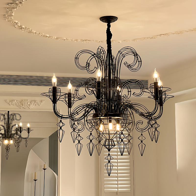 Baroque Living Room Chandelier Design Villa Staircase Open Space Modern Minimalist Lighting High-End Personalized 2026 New Model Baroque Living Room Chandelier Design Villa Staircase Open Space Modern Minimalist Lighting High-End Personalized 2026 New Model
