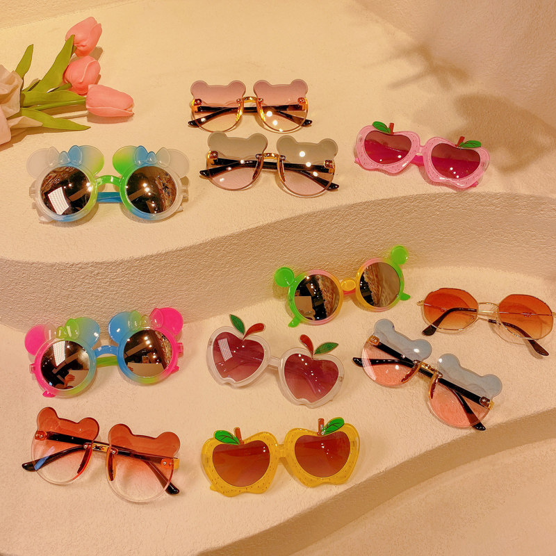 2022 online red new children sunglasses baby sunglasses tide shading polarized light unhurt eye boy girl-Taobao