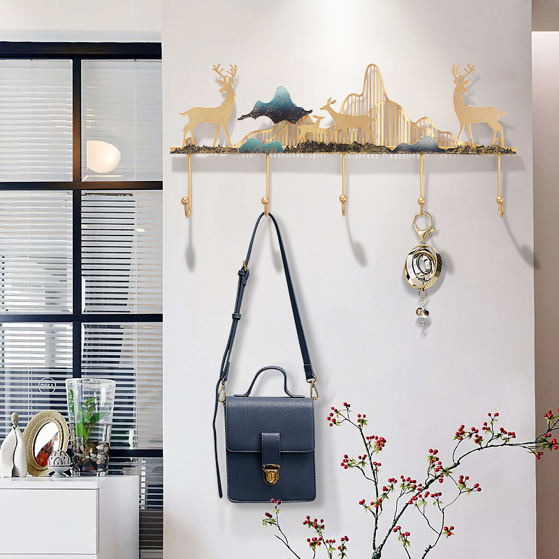 Creative Door Rear Cloakhood Hook Wall Decoration Metal Hanging Clothes Hanger Genguan Wall Decorative Pendant Personality Hanging Clothes Hook