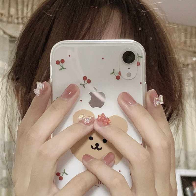 Manquit net red with small red book fairy wearables Wear meme A finished patch small bear butterfly false nail handmade