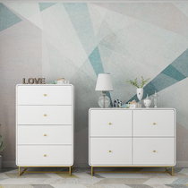 Modern simple light luxury bucket cabinet Simple small four chest of drawers Bedroom living room storage cabinet Chest of drawers combination