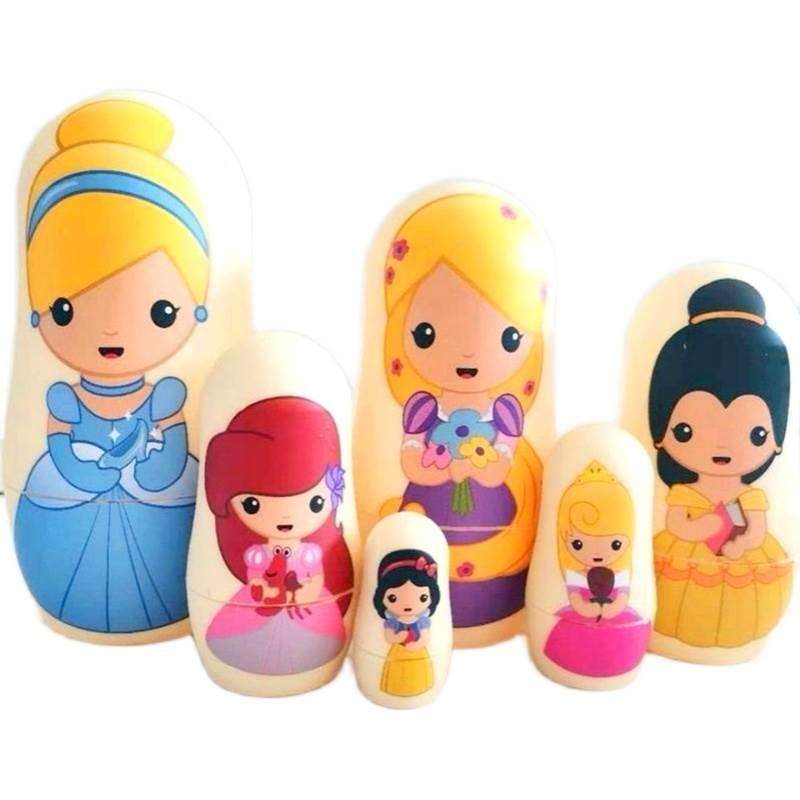 Russian-Style Matryoshka Doll 6-Layer New Chinese-Style Princess Cute Children's Educational Toy Birthday Gift