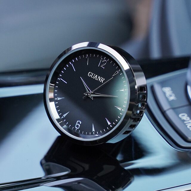 Car air outlet clock aromatherapy perfume fragrance dial quartz watch car interior clock high-end small round watch