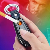 Трендовая ветрозащитная зажигалка с usb-зарядкой для друга, популярно в интернете, подарок на день рождения, делается под заказ